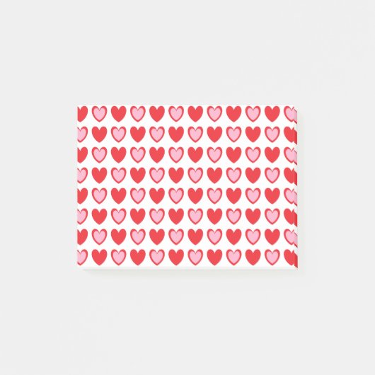 Post-it® Coeurs rouge et rose (Devant)