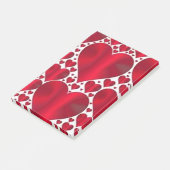 POST-IT® COEURS ROUGES POUR LA JOURNÉE DE VALENTINE (Incliné)