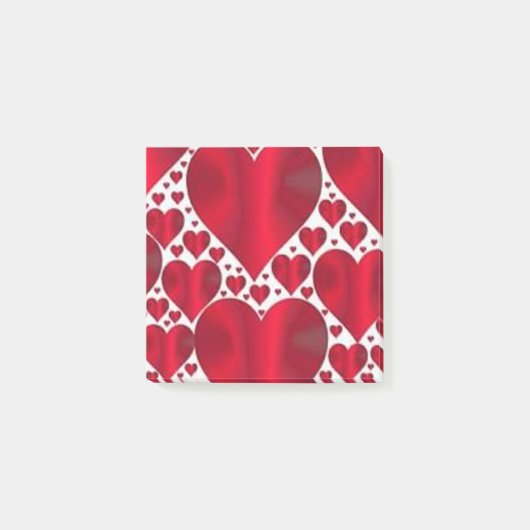POST-IT® COEURS ROUGES POUR LA JOURNÉE DE VALENTINE (Devant)