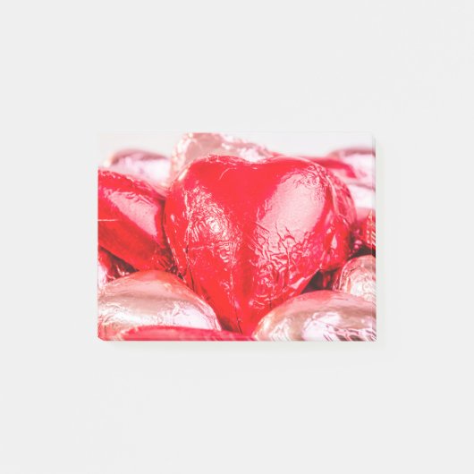 Post-it® Coeurs rouges vifs Publier des notes (Devant)