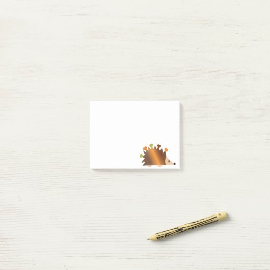 Post-it® Coeurs sur un hérisson (Sur un bureau)