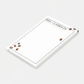 Post-it® Coffee Bean Aesthetic Personalized Teacher gift (Incliné)
