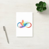 Post-it® Colibri arc-en-ciel avec symbole Infinity (Bureau)