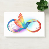 Post-it® Colibri arc-en-ciel avec symbole Infinity (Bureau)