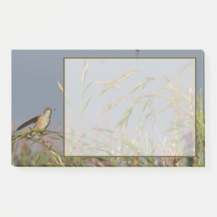 Post-it® Colibri dans les herbes Ciel bleu Nom personnalisé