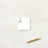 Post-it® Colibri de couleur B + W (Sur un bureau)