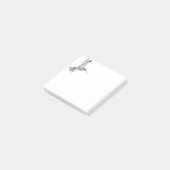 Post-it® Colibri de couleur B + W (Incliné)