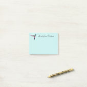 Post-it® Colibri personnalisé (Sur un bureau)