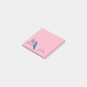 Post-it® Colibri rose personnalisé (Incliné)