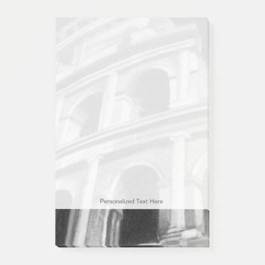 Post-it® Colisée romaine avec dessins architecturaux (Devant)