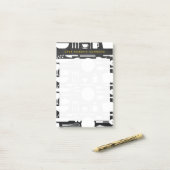 Post-it® Collage de cuisine sur bois noir (Sur un bureau)