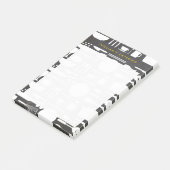 Post-it® Collage de cuisine sur l'Arrière - plan de tableau (Incliné)