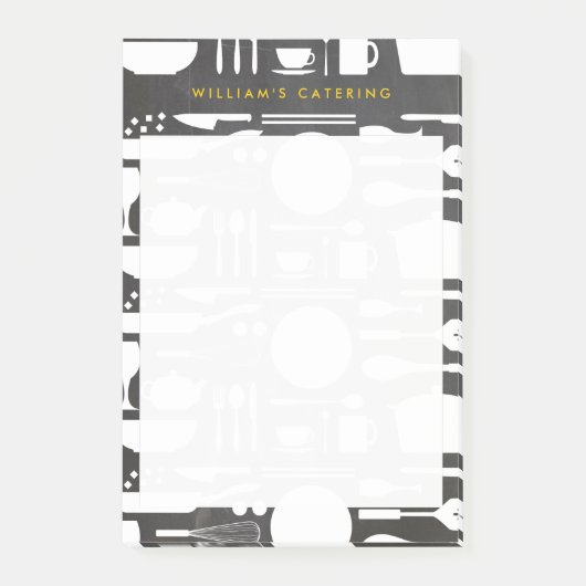 Post-it® Collage de cuisine sur l'Arrière - plan de tableau (Devant)