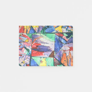 Post-it® Collage de papier découpé peint clair et coloré, T