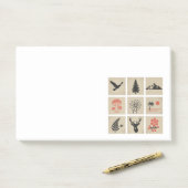 Post-it® Collage des timbres de nature (Sur un bureau)