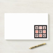 Post-it® Collage des timbres de nature (Sur un bureau)