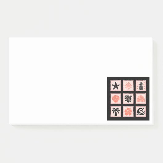 Post-it® Collage des timbres de nature (Devant)
