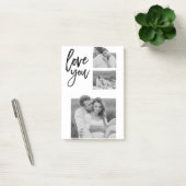 Post-it® Collage moderne Couple Photo & Love You Beauté Cad (Bureau)