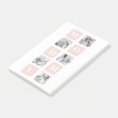 Post-it® Collage tendance Photo & Pastel rose Meilleur cade (Incliné)