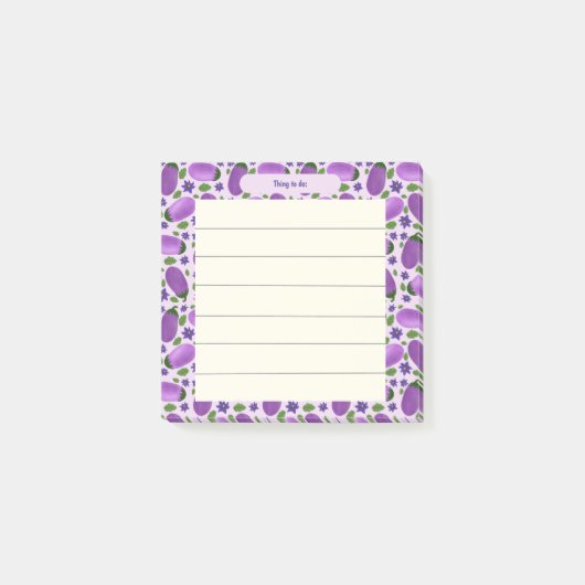 Post-it® Collection Blush & Bloom Aubergine – Douce Lilac (Devant)