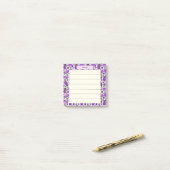 Post-it® Collection Blush & Bloom Aubergine – Douce Lilac (Sur un bureau)