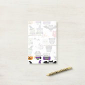 Post-it® Collection De Chouettes D'Halloween Éffrayantes (Sur un bureau)