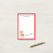 Post-it® Collection de luxe pour animaux de compagnie perso (Sur un bureau)
