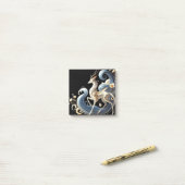 Post-it® Collection Fantastique Kirin Céleste (Sur un bureau)