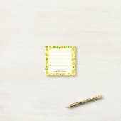 Post-it® Collection Poires Dorées Jaune Clair (Sur un bureau)