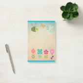 Post-it® Collection Whimsical joyeuse de fleurs et de bogue (Bureau)