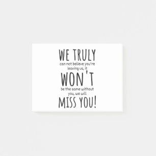 Post-it® collègue qui part pour les femmes, collègue qui 