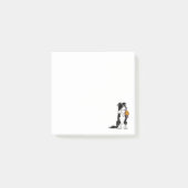 Post-it® Collie frontière drôle avec disque Saturn (Devant)