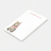 Post-it® Collier de port tigré Brown de fleur (Incliné)