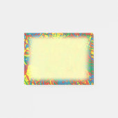 Post-it® Coloré Abstrait jaune rouge bleu vert Art (Devant)