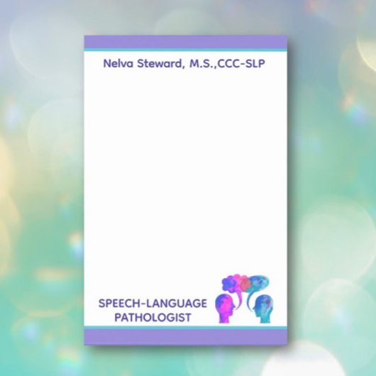 Post-it® Coloré, amusant personnalisé SLP Post it Notes