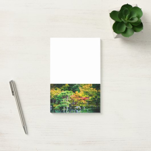 Post-it® Coloré Automne Jardin Japonais Paysage (Bureau)