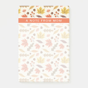 Post-it® Coloré Feuille d'automne Motif
