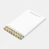 Post-it® Coloré Herringbone Géométrique Motif moderne (Incliné)