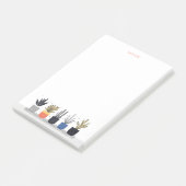 Post-it® Coloré minimaliste vibrant Plantes pointillés (Incliné)