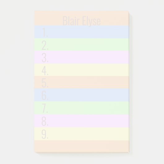 Post-it® Coloré personnalisé (Devant)