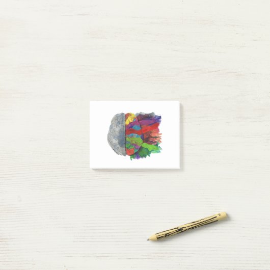 Post-it® Colorful Brain (Sur un bureau)