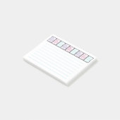 Post-it® Colorful Cat Prints Lined Post It Notes (Incliné)
