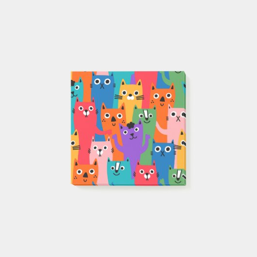 Post-it® Colorful cats (Devant)