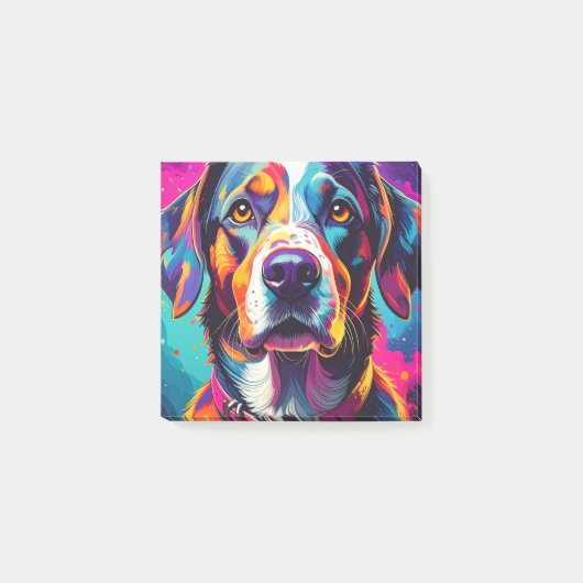 Post-it® colorful dog (Devant)
