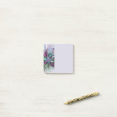 Post-it® Colorful Fantasy Abstract Modern Fractal Flower (Sur un bureau)