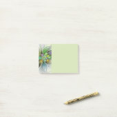 Post-it® Colorful Fantasy Flower Modern Abstract Fractal (Sur un bureau)