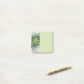 Post-it® Colorful Fantasy Flower Modern Abstract Fractal (Sur un bureau)