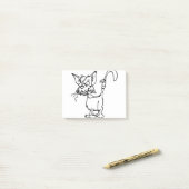 Post-it® Combat de chats Blessé Bandage animal Feline Domes (Sur un bureau)