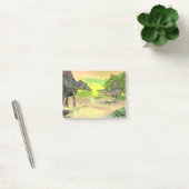 Post-it® Combat de dinosaures de Spinosaurus - 3D rendent (Bureau)