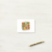 Post-it® Comic Burst Joyeux Anniversaire (Sur un bureau)